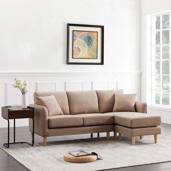 URHOMEPRO Convertible Sectional Sofa Couch, 74